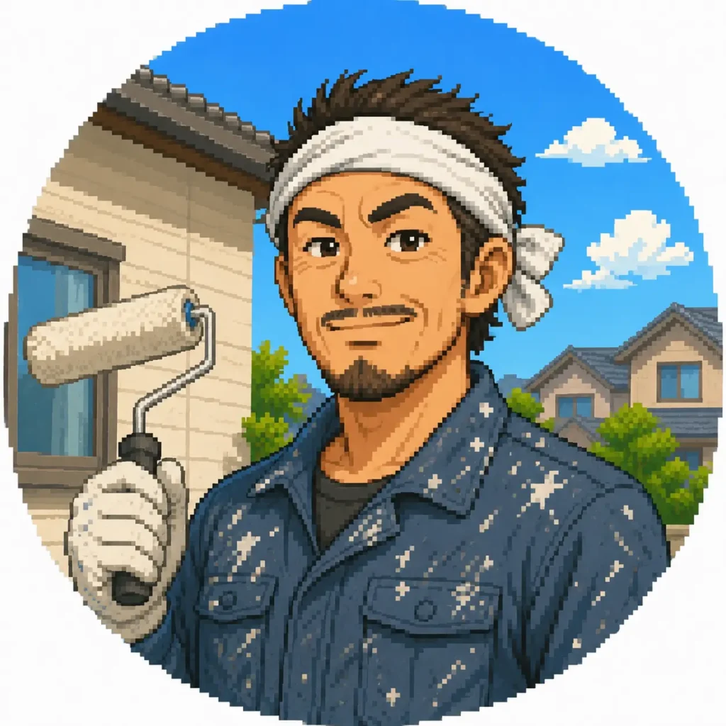 記事監修者である塗装職人のイラスト