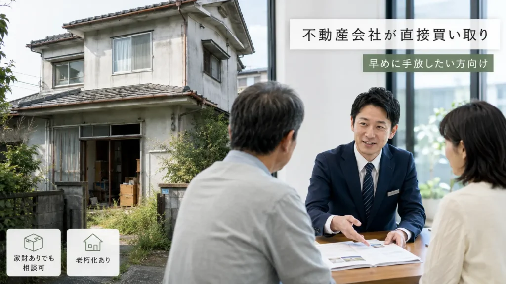 不動産会社による空き家買取の仕組みと対象になりやすい物件の例